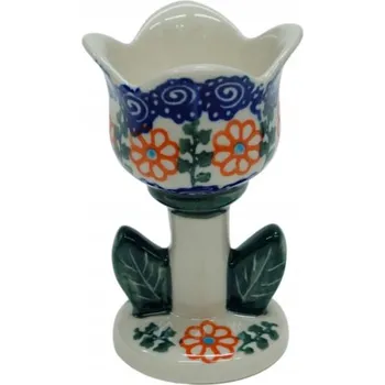 Svícen Keramický svícen tulipán Keramika Bolesławiec