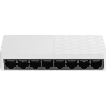 Notebook HiLook NS-0508D Switch, gigabitový, 8× RJ-45, 16Gbps, 11,9Mpps, plastové provedení, fanless, napájení DC 5V 301803028