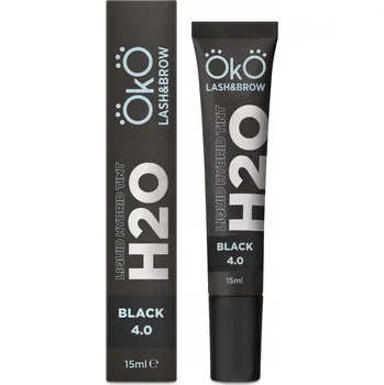 Barva na řasy a obočí Barva na obočí a řasy OKO Liquid Hybrid Tint H2O 4.0 Black, 15 ml