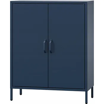 Komoda Komoda Jan Nowak 80 x 40 x 101,5 cm – odstíny modré s třpytkami