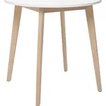 BRW KEITA jídelní stůl STO, bílá/dub sonoma