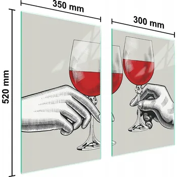 Kuchyňské prkénko Krájecí deska TMK ArtDeko sklo 2 ks