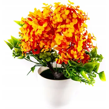 umělá květina UMĚLÝ KVĚT V KVĚTINÁČI RŮZNÉ BARVY