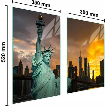 Kuchyňské prkénko Krájecí deska TMK ArtDeko sklo 2 ks