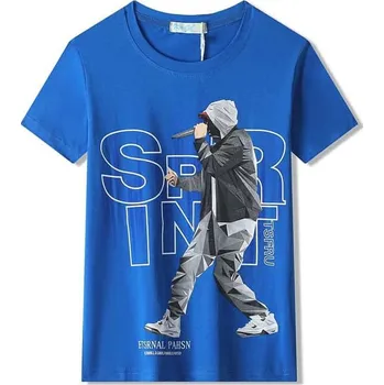 Chlapecké tričko CHLAPECKÉ TRIČKO RAPPER FC0377 VELIKOSTI 134-164 Velikost: 158, Barva: Modrá