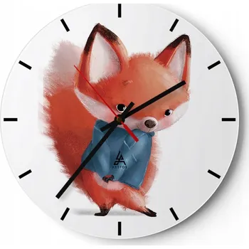 Hodiny Nástěnné hodiny do kuchyně 30x30 Pro děti Skleněné hodiny do obýváku Tiché