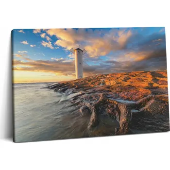 Obraz Obraz Na Plátně Do jídelny Na zeď Maják U Baltského moře 60x40