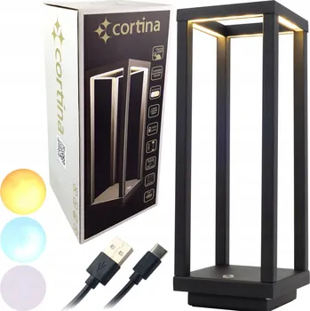 Lampička LED LAMPA SVĚTLO DO ZAHRADY NA TERASU USB IP54 BEZDRÁTOVÁ DOTYKOVÁ