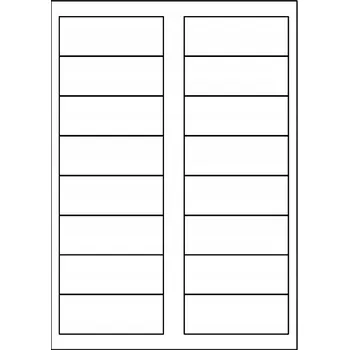 Speciální papír SAMOLEPICÍ ŠTÍTKY 88,9 x 33,8 mm, 100 ARCHŮ