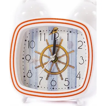 Budík BÍLÝ BUDÍK NÁMOŘNICKÉ HODINY