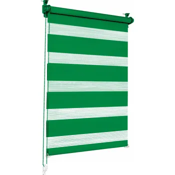 Prostěradlo Roleta den a noc na okno - barva: zelená, rozměry: 55 cm x 130 cm