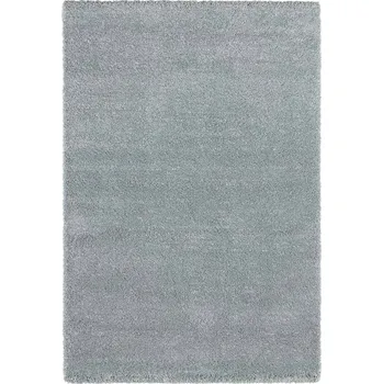 Koberec Modrý koberec do obýváku, silný koberec shaggy, vzor 80x150 cm