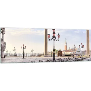 Obraz Obraz na skle do obýváku ložnice 90x30 architektura obrazy na zeď sklo