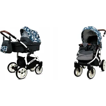 Kočárek Dětský kočárek 2v1 s hlubokou korbou a sportovní sedačkou BabyLux OPTIMAL ALU