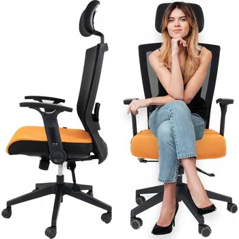 Otočná kancelářská židle Artnico oranžová