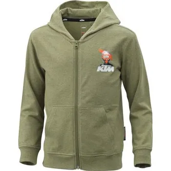 Chlapecké oblečení KTM KIDS HERO ZIP HOODIE Zelená 128/7-8Y