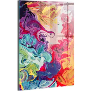 Obraz Fotoobraz na skle do kuchyně – rychlá montáž, barevná abstrakce