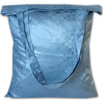 Látková taška přes rameno 38x47 s kapsičkou Dominika šedá