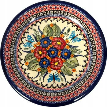 Talíř Mělký jídelní talíř Zakłady Ceramiczne "Bolesławiec" 24 cm