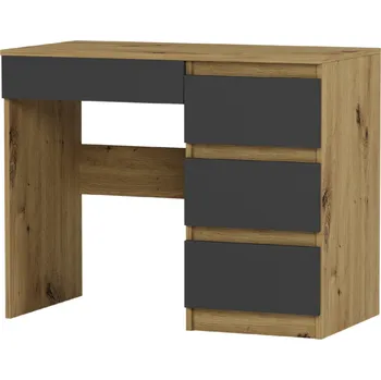 Psací stůl Obdélníkový psací stůl Framire 96 x 50 x 77 cm antracit, dub artisan