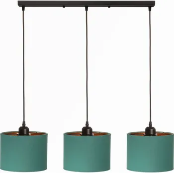 Závěsné svítidlo lišta trojitá Oro zelená