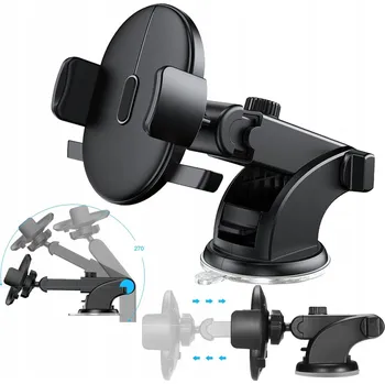 Univerzální držák do auta na sklo s přísavkou pro telefon, nastavitelný