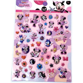 samolepka Samolepky Minnie Mouse Mouse Disney s Samolepky 50 kusů ...328