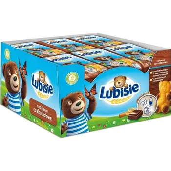 Lubisie Piškotové sušenky s čokoládovou náplní, piškotový medvídek Lubisie 24x30g