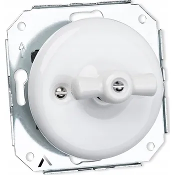 vypínač Křížový vypínač pod omítku Alkri bílý TT-01C BIAŁY