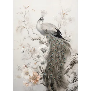 Plakát Plakát Paví Grácie bez rámu 21 x 29,7 cm