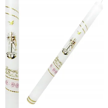 Svíčka Svíčka ke na křtiny pro holčičku Svíčka na křtiny