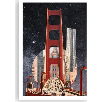 Obraz Plakát na zeď bez rámu 70x100 mosty obraz plakáty do obýváku ložnice