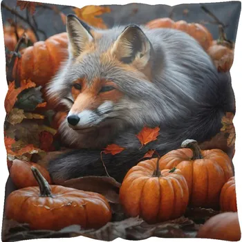 Polštář DEKORAČNÍ POVLEČENÍ NA POLŠTÁŘ 40x40 ANTYALERGICKÉ PODZIMNÍ BARVY