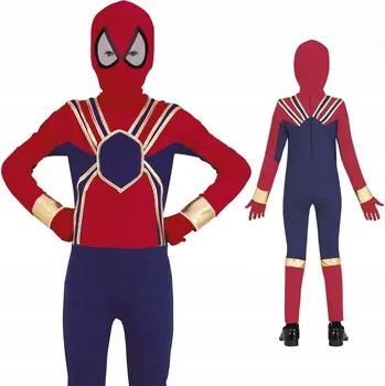 Karnevalový kostým KOSTÝM Spider-Man PAVOUČÍ MUŽ SUPERHRDINA PŘEVLEK HALLOWEEN 146
