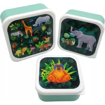 Vrták Sada 3 krabiček na svačinu se zvířátky Animal Kingdom