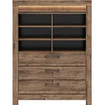 BRW TORIN REG3S regál, dub ribbeck