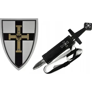 Karnevalový kostým SADA: DŘEVĚNÝ POUZDRO POCHVA, ŠTÍT, GEURTSKÉ KOSTÝM , DĚTSKÝ KOSTÝM