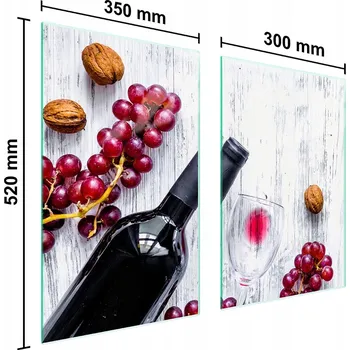 Kuchyňské prkénko Krájecí deska TMK ArtDeko sklo 2 ks