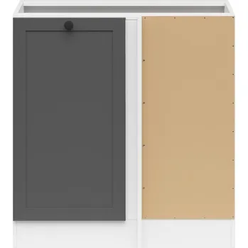 BRW Junona Line Ramka rohová skříňka BBL DNW/100/82 P, bílá/grafit