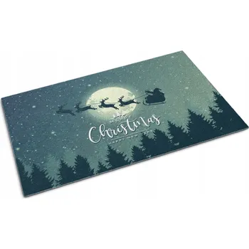 Rohožka Robustní venkovní protiskluzová rohožka Sáně Santa Clause 90x60