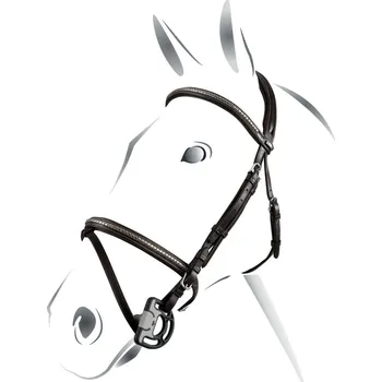 Uzdečka Equestro NP Clincher, Cob, tmavě hnědá
