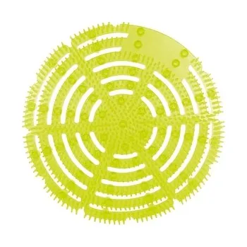 Sítko do pisoáru Antisplash, vůně melounu, enzymatické, žluté, 2 ks