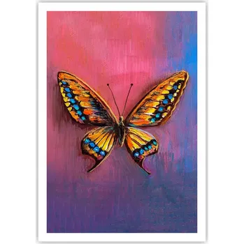 Obraz Plakát na zeď bez rámu 70x100 motýl obraz plakáty do obývacího pokoje ložnice