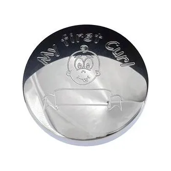 Dárková krabička Stříbrná dětská krabička na první vlásky