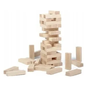 ostatní stavebnice Dřevěné Stavebnice BRIK , hra typu Jenga, 51 dílků