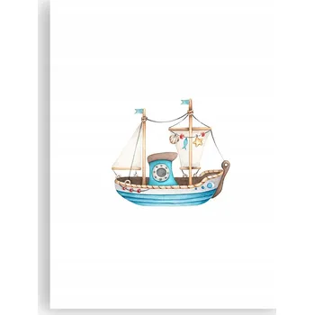 Obraz Obraz plakát do obýváku ložnice 30x40 loď plakáty na zeď bez rámu