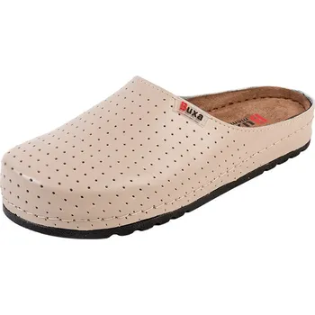 Dámské pantofle Buxa Dámské kožené pantofle BZ126 - Béžová Velikost: 36