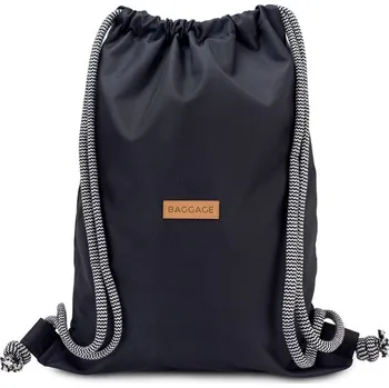 BATOH ČERNÁ S TLUSTÝMI ŠŇŮRKAMI BAGGAGE