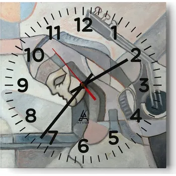 Hodiny Kuchyňské nástěnné hodiny 30x30 Abstrakce Skleněné hodiny do obýváku Moderní Tiché