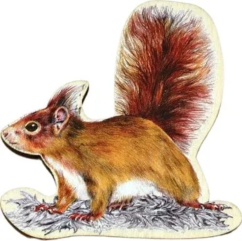 magnetka pro dítě Lesní svět Magnet tvar - Veverka